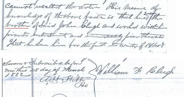 Affidavit William F. Clugh