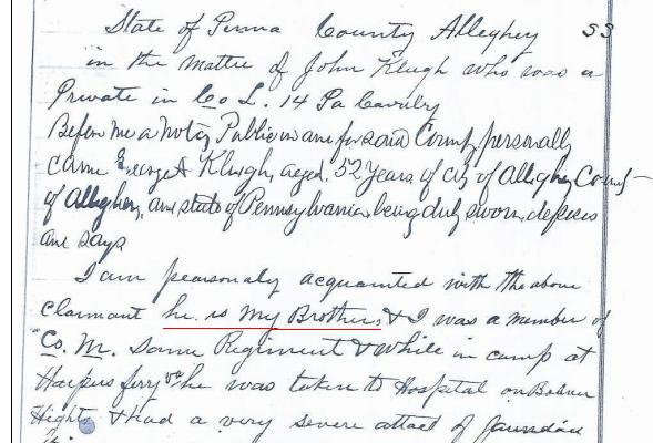 Affidavit George A. Klugh